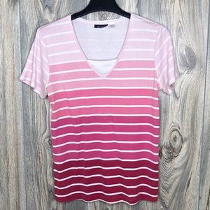 Pink Ombré Stripe Shirt